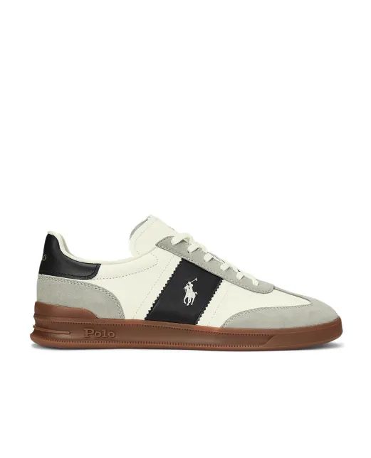 Polo Ralph Lauren Кроссовки Heritage Aera из кожи и замши - Артикул: 809956119002