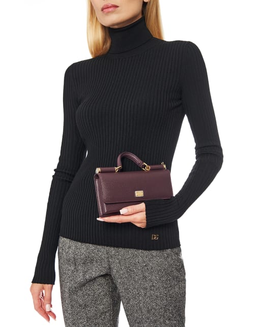 Dolce&Gabbana Кожаная сумка Sicily Phone Bag - Артикул: BI3280-A1001