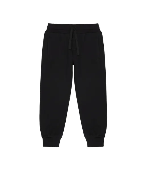 Dolce&Gabbana Дитячі штани з флісу з логотипом (костюм) - Артикул: L4JPT0-G7P1V-B