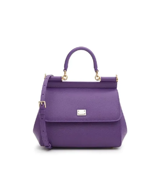 Dolce&Gabbana Кожаная сумка Sicily Medium - Артикул: BB6003-B1001