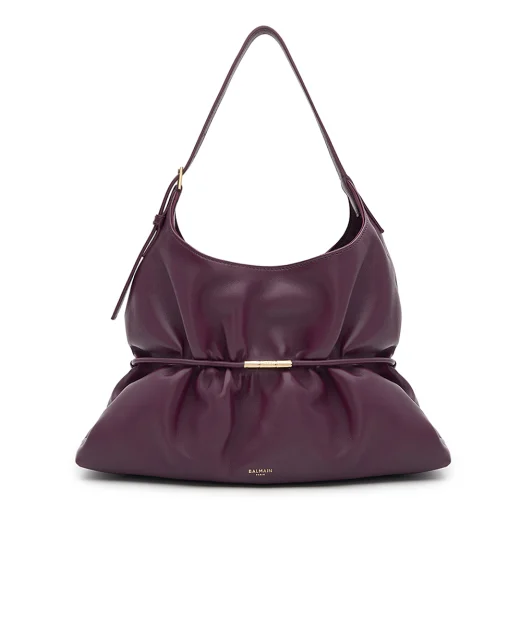 Balmain Сумка SPHYNX medium з овечої шкіри - Артикул: HN0DB094LNPH