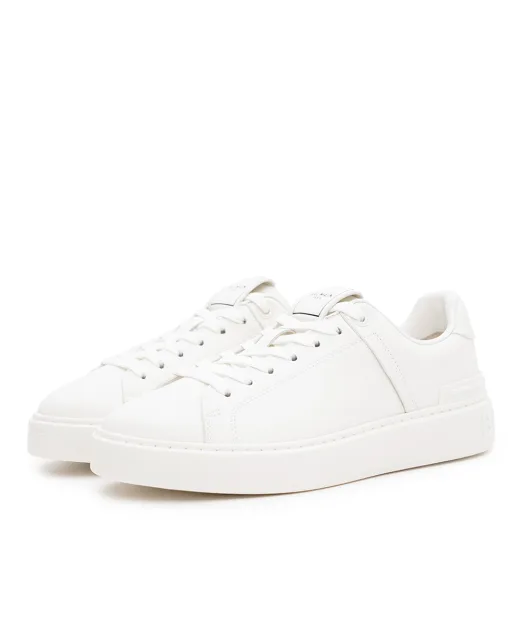 Balmain Кроссовки B-Court из телячьей кожи - Артикул: GM1VI288LVTR