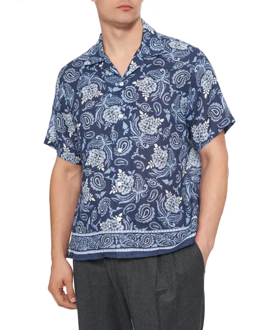 Ralph Lauren Purple Label Льняная рубашка - Артикул: 790964242001