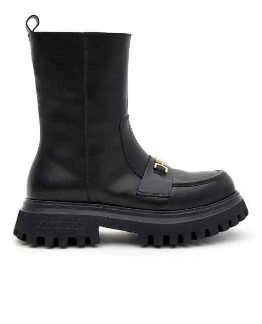 Dolce&Gabbana Детские кожаные ботинки - Артикул: D11328-AO227-M