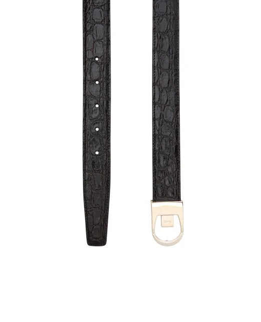 Saint Laurent Двухсторонний кожаный ремень - Артикул: 828728-AAEX8