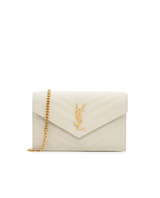 Saint Laurent Сумка-конверт Cassandre из телячьей кожи - Артикул: 857605-BOW01