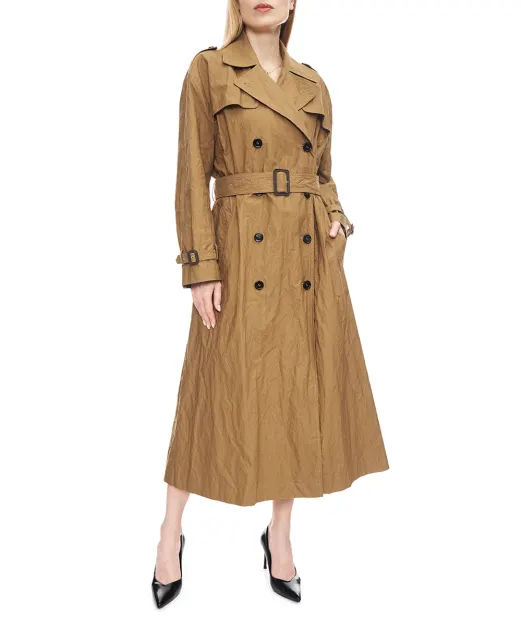 Dolce&Gabbana Двобортний тренч із бавовни - Артикул: F0Y19T-HUMWD