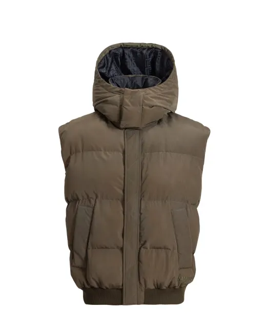 Balmain Жилет пуховый с капюшоном - Артикул: HH1TO150XM28