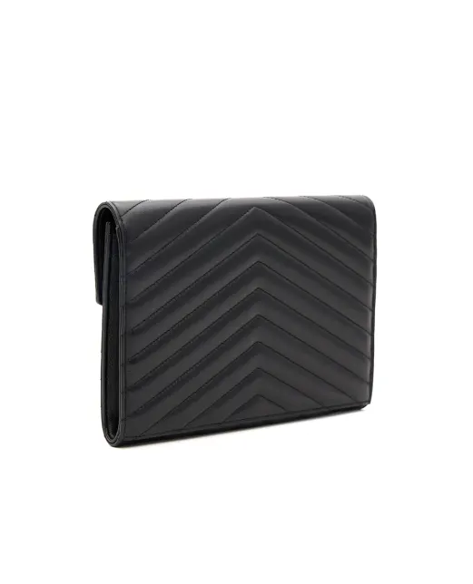 Saint Laurent Кожаный клатч Cassandre - Артикул: 759533-AAA44