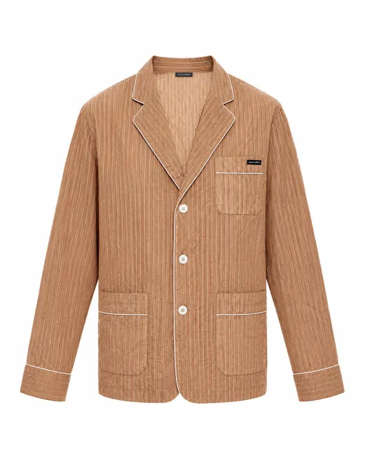 Dolce&Gabbana Рубашка vanity из жатой ткани в полоску (костюм) - Артикул: G2WK2T-FBMFT