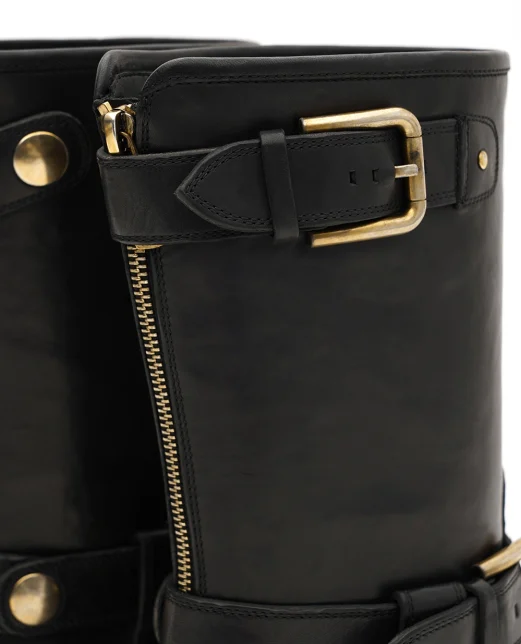 Dolce&Gabbana Черевики байкерські зі шкіри - Артикул: CT1081-AW352