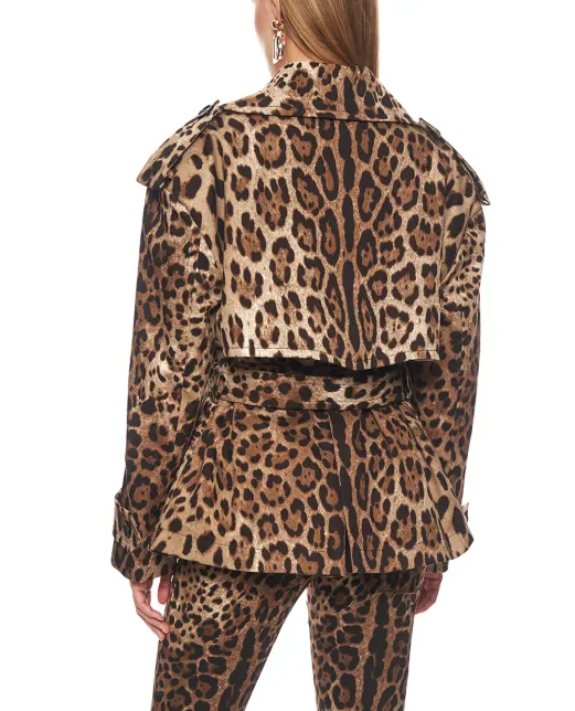 Dolce&Gabbana Куртка в леопардовом принте - Артикул: F9U46T-FSFN4