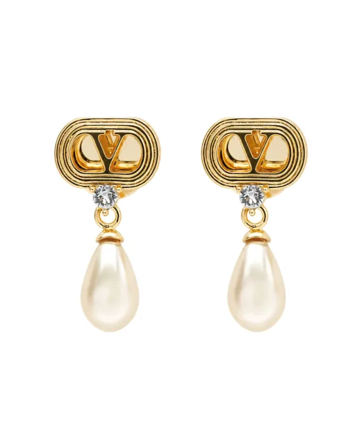 Valentino Сережки з перлами та кристалами Swarovski - Артикул: 9W2J0BG8QVS