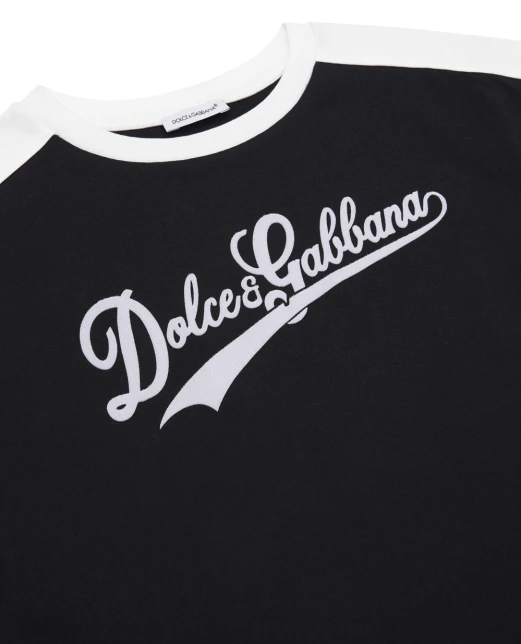Dolce&Gabbana Дитяча футболка з принтом - Артикул: L5JTQG-G7PWI-B