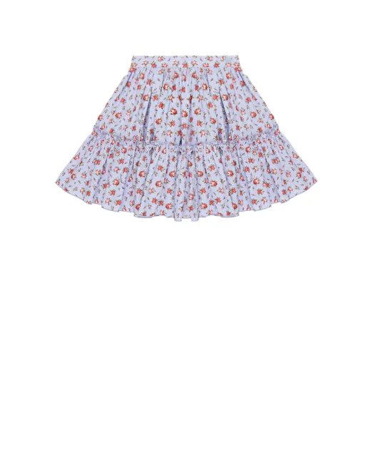 Dolce&Gabbana Детская юбка в цветочном принте - Артикул: L55I82-HS5UL-B