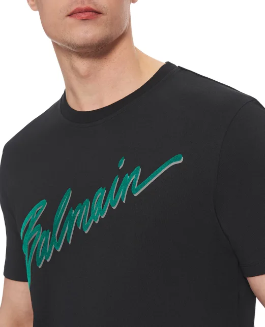 Balmain Футболка с принтом Balmain Lettre - Артикул: FH1EG000BC86
