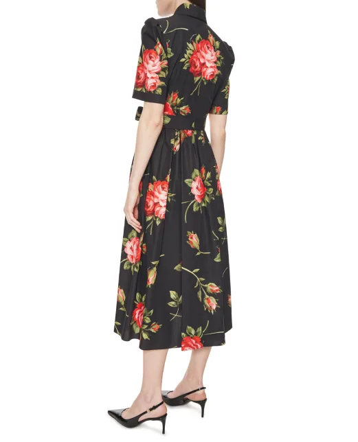 Dolce&Gabbana Сукня-сорочка з квітковим принтом - Артикул: F6JFNT-HS5UT