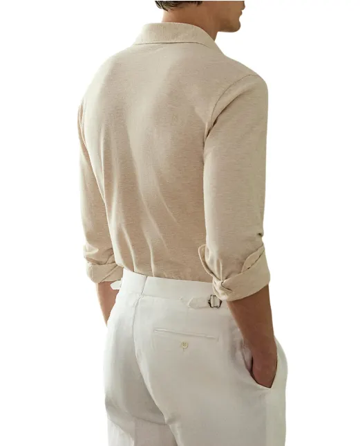 Ralph Lauren Purple Label Поло из хлопка и кашемира пике - Артикул: 790973387008