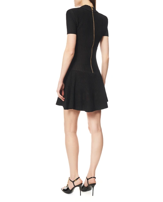 Balmain Коротка розкльошена сукня - Артикул: GF1R7153KJ30