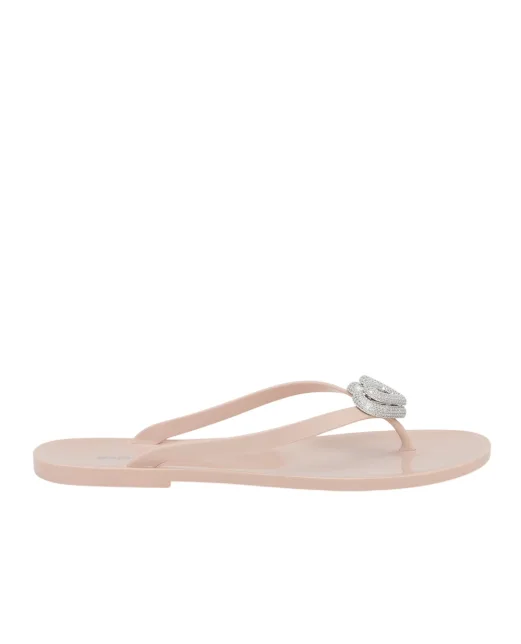 Mach&Mach Шльопанці Double Heart - Артикул: SS26-S0888-05-GUM-NUD