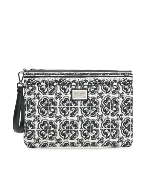 Dolce&Gabbana Клатч с принтом Майолика - Артикул: BM2296-AG086