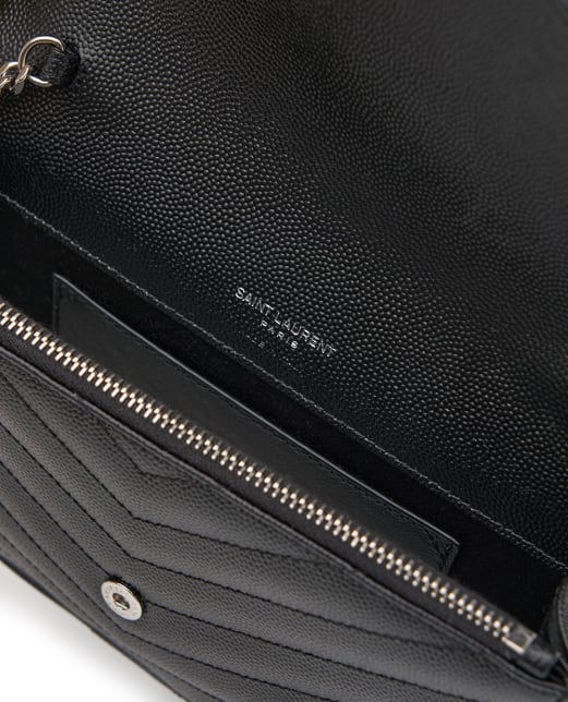 Saint Laurent Сумка-конверт Cassandre из телячьей кожи - Артикул: 857605-BOW02
