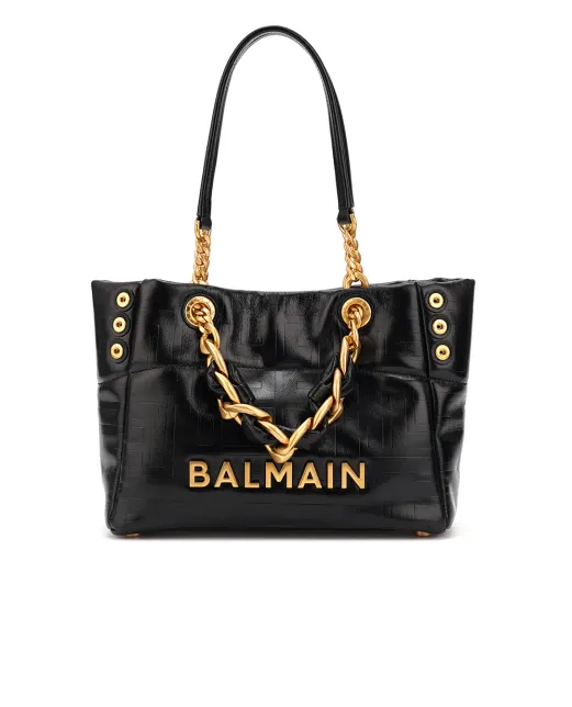 Balmain Шкіряна сумка 1945 Soft Cabas Small - Артикул: EN1FD871LETF