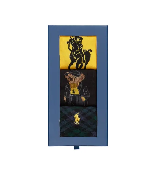 Polo Ralph Lauren Шкарпетки Polo Bear (3 пари) - Артикул: 455982965001