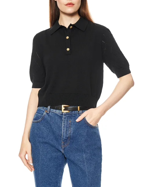 Balmain Поло з вовни - Артикул: HF1GB040KJ99