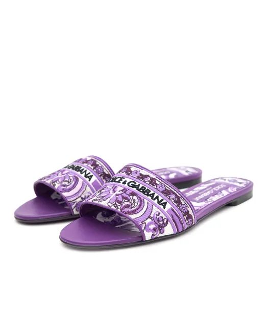 Dolce&Gabbana Мюли с вышивкой - Артикул: CQ0571-AV804