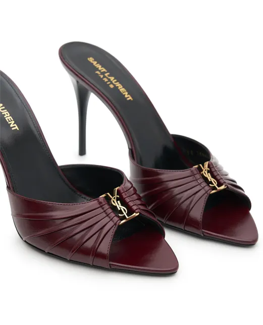Saint Laurent Мюли Babylone из телячьей кожи - Артикул: 799606-AAEHF