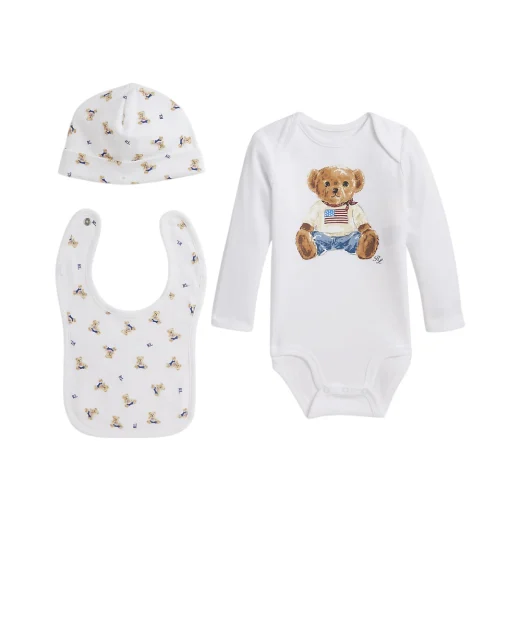 Polo Ralph Lauren Подарунковий набір, дитячий боді з бавовни - Артикул: 320P00760001