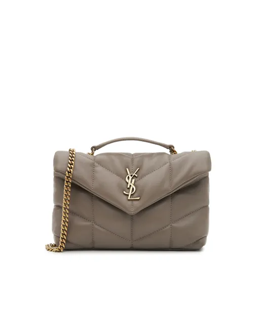 Saint Laurent Кожаная сумка Loulou Puffer Toy - Артикул: 759337-1EL07