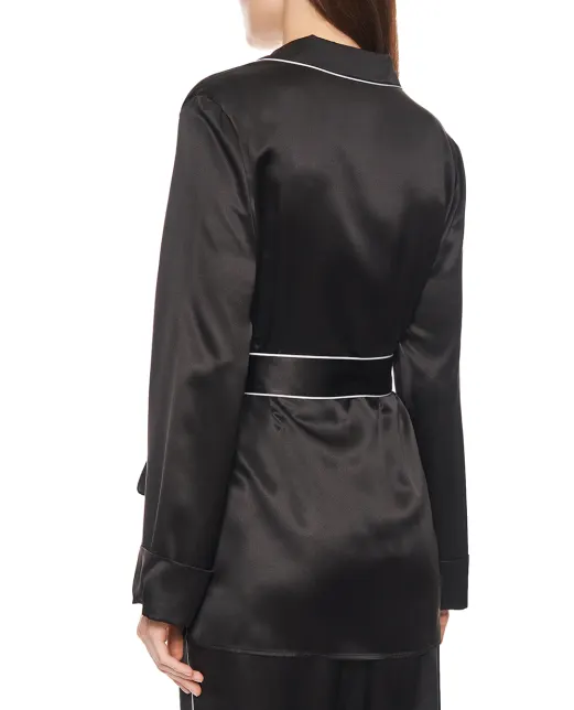 Dolce&Gabbana Пижамная рубашка из шёлка (костюм) - Артикул: F5N53T-FU1AU