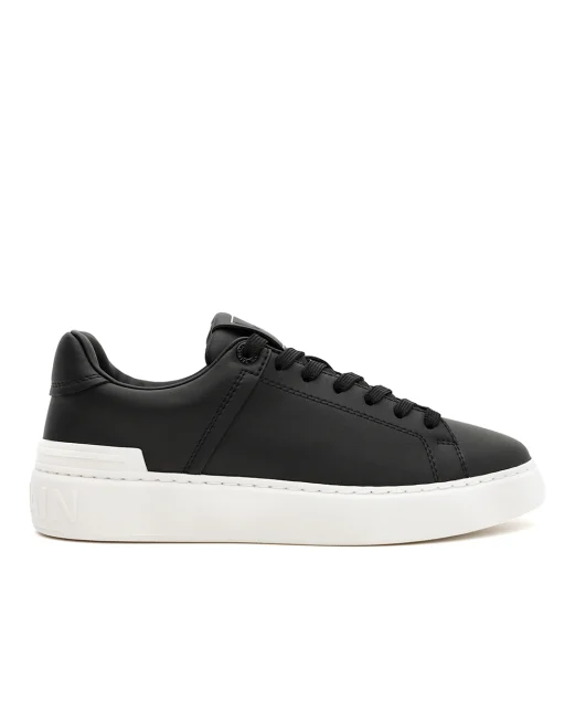 Balmain Кроссовки B-Court из телячьей кожи - Артикул: GN1VI690LVTR
