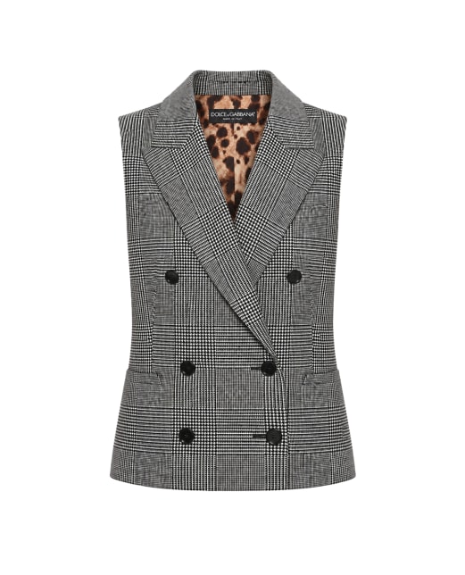 Dolce&Gabbana Двубортный жилет с шерстю - Артикул: F794AT-FQ2O5