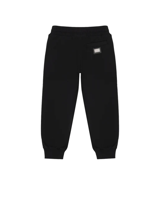 Dolce&Gabbana Дитячі штани з флісу з логотипом (костюм) - Артикул: L4JPT0-G7P1V-B