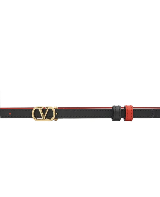 Valentino Двусторонний ремень VLogo Signature из телячьей кожи - Артикул: 9W2T0SX5ZDM