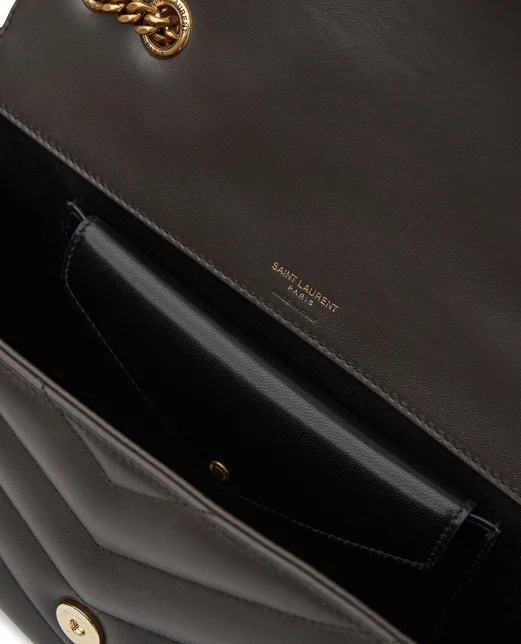 Saint Laurent Сумка Loulou Medium из кожи ягненка - Артикул: 801439-AAEAX