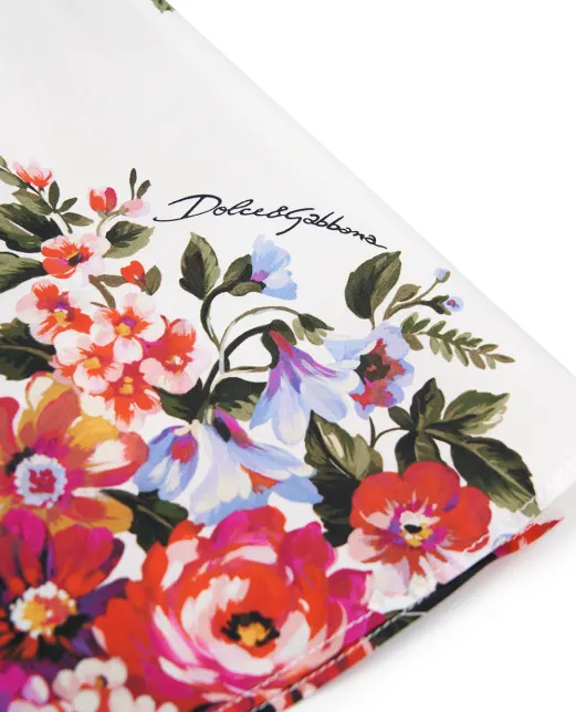 Dolce&Gabbana Детское платье с цветочным принтом - Артикул: L24DQ3-HS5UY