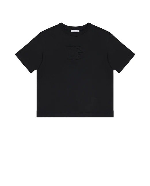 Dolce&Gabbana Детская футболка с логотипом DG - Артикул: L4JTHV-G7O5R-S