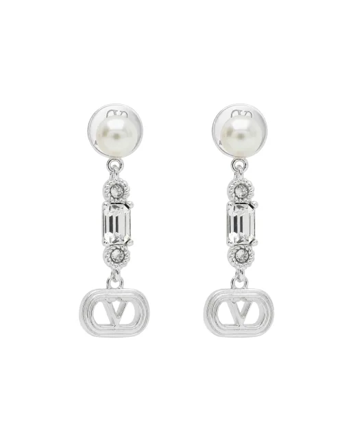Valentino Сережки-підвіски з кристалами Swarovski - Артикул: 9W2J0AI8WKD