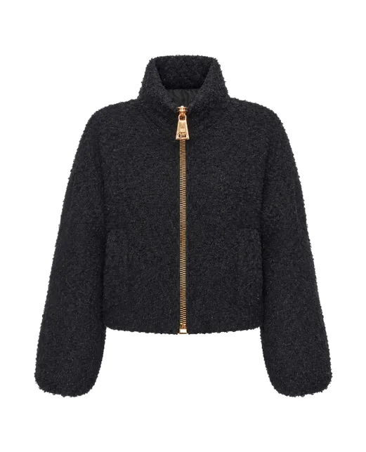 Balmain Пуховик із твіду - Артикул: HF1TP140XC67