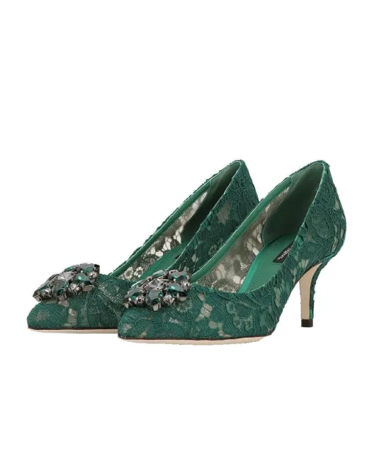 Dolce&Gabbana Мереживні човники Rainbow Lace - Артикул: CD0066-AL198