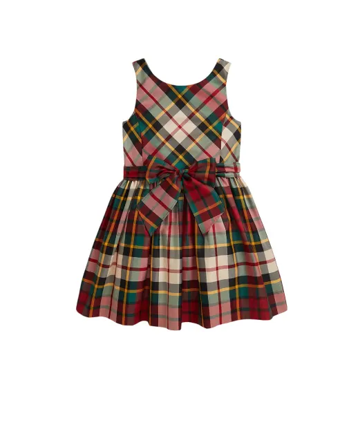 Polo Ralph Lauren Детское платье из клетчатой ​​тафты - Артикул: 312980345001