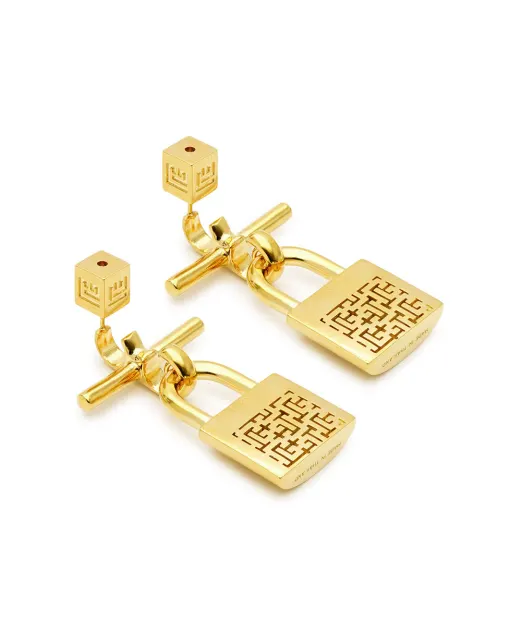 Balmain Сережки-підвіски Brass Pulse - Артикул: FN0XK555MBRA