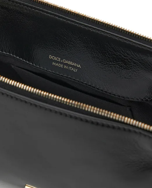 Dolce&Gabbana Сумка Vittoria Small с подвесками из телячьей кожи - Артикул: BB7889-A0070