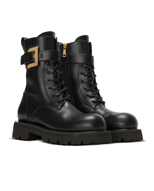 Balmain Черевики Ranger Anthem із телячої шкіри - Артикул: HN1TC292LVIT
