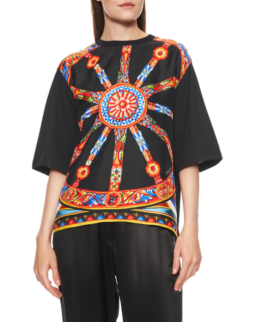 Dolce&Gabbana Футболка з принтом Carretto - Артикул: F8W13T-GDDVP