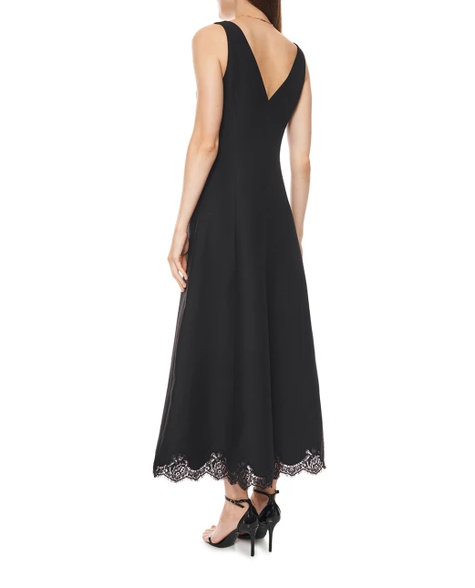 Valentino Платье Crepe Couture из шерсти и шелка - Артикул: 9B3VAL051CF